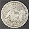 Image 2 : 1861-S SEATED LIBERTY HALF DOLLAR VG