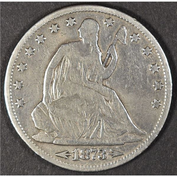 1873 ARROWS HALF DOLLAR VG