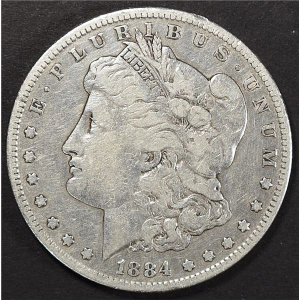 1884-S MORGAN DOLLAR F12