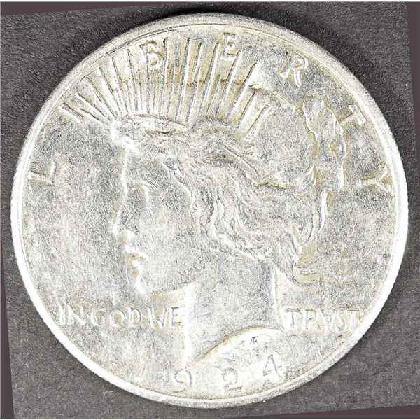 1924-S PEACE DOLLAR VF/XF