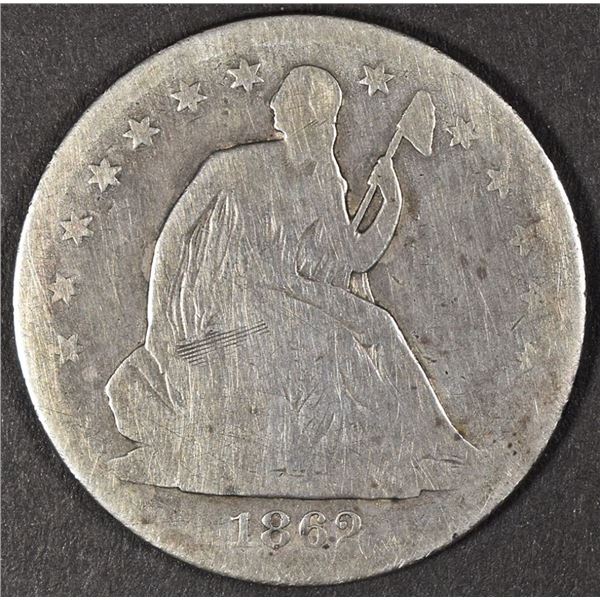 1862-S SEATED LIBERTY HALF DOLLAR G4