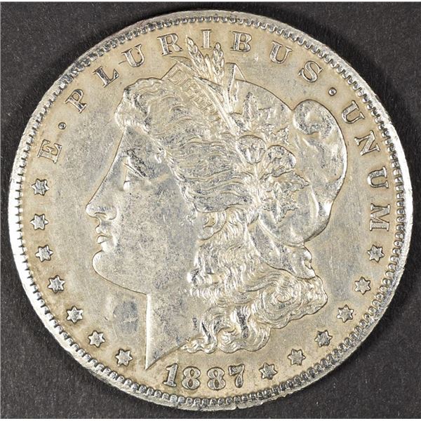 1887-S MORGAN DOLLAR AU