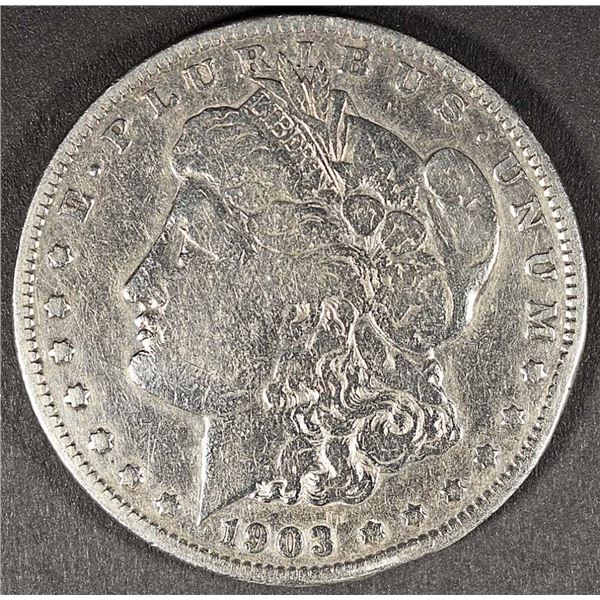 1903-S MORGAN DOLLAR F/VF CLEANED