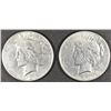 Image 1 : 2 EARLY PEACE DOLLARS