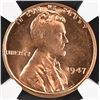 Image 2 : 1947 LINCOLN CENT MS66RD NGC