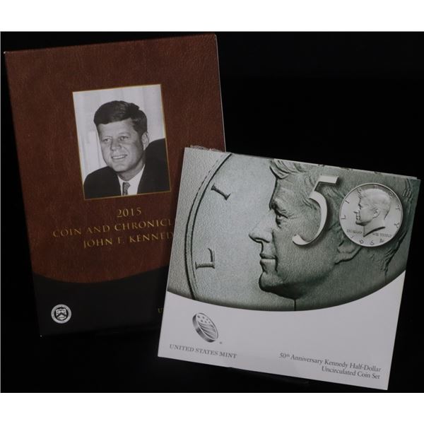 JFK 50TH ANNIV 50C & COIN & CHRONICLES SET