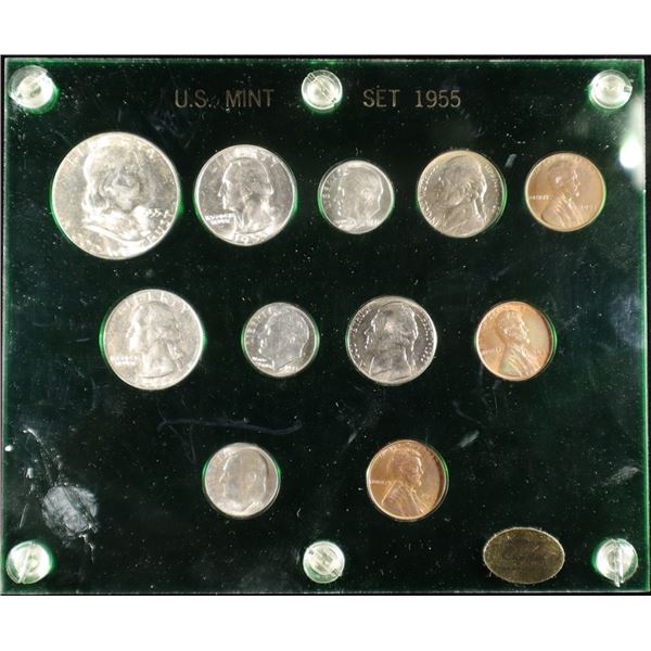 1955 US MINT SET IN CAPITAL HOLDER