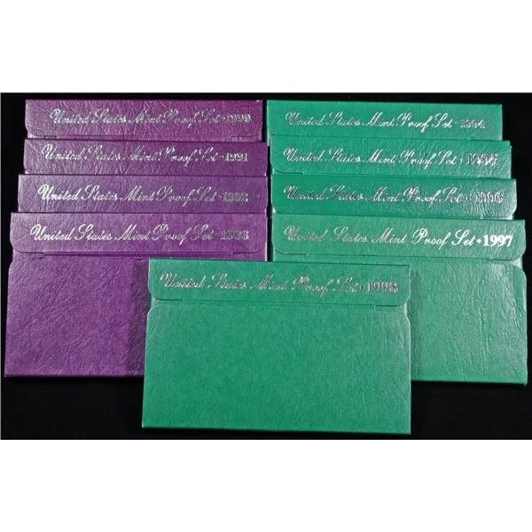 1990-1998 US PROOF SETS