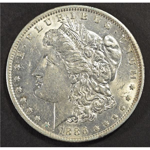 1886-O MORGAN DOLLAR CH AU