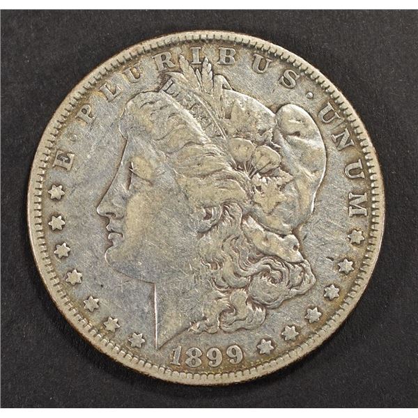 1899 MORGAN DOLLAR XF MARK ON REV