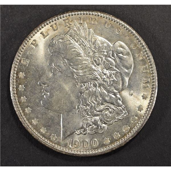 1900 MORGAN DOLLAR CH BU VAM 24 DOUBLED WING