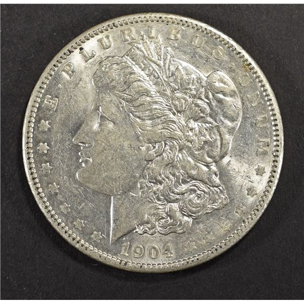 1904 MORGAN DOLLAR AU