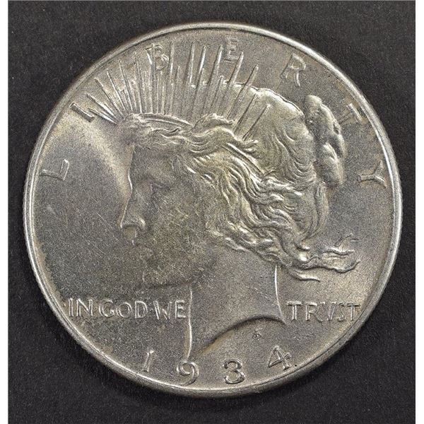 1934 PEACE DOLLAR AU/BU