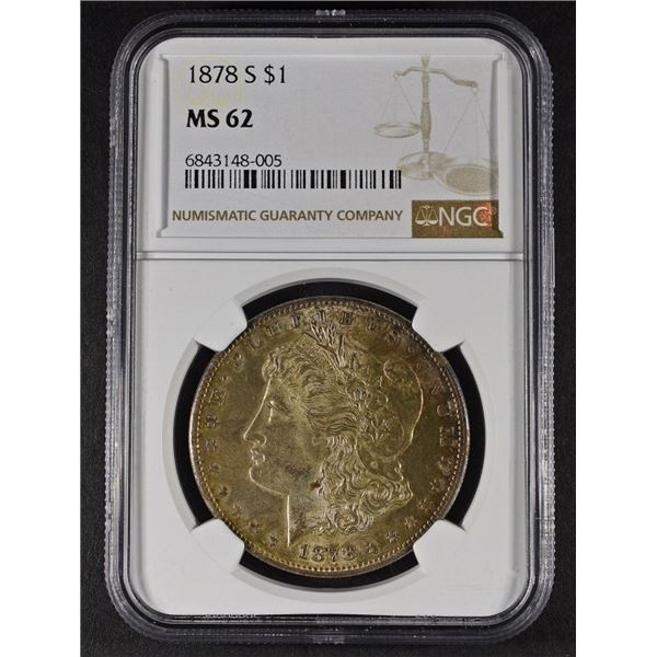 1878-S MORGAN DOLLAR NGC MS-62