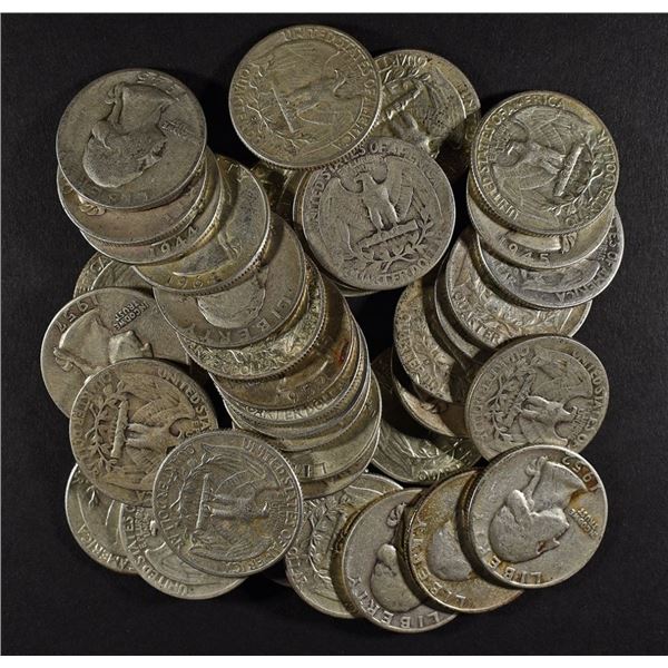 (40) 90% SILVER WASHINGTON QUARTERS