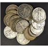 Image 1 : (20) MIXED DATES WALKING LIBERTY HALF DOLLARS