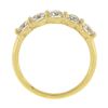 Image 8 : 18k Yellow Gold 1.22 ctw Round Ideal Low Profile Diamond 5 Stone Stack Band Ring