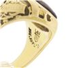 Image 8 : Collectible Antique 14k Yellow Gold Oval Bezel Set Amethyst Detailed Class Ring
