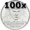 Image 1 : Donald Trump Fight Fine Silver Coin BUNDLE (100)