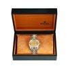 Image 7 : Rolex Mens 2 Tone Champagne Index Diamond And Sapphire Bezel Datejust Wristwatch