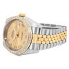 Image 5 : Rolex 36MM Factory Champagne Arabic Dial Diamond Bezel Datejust With Hidden Clas