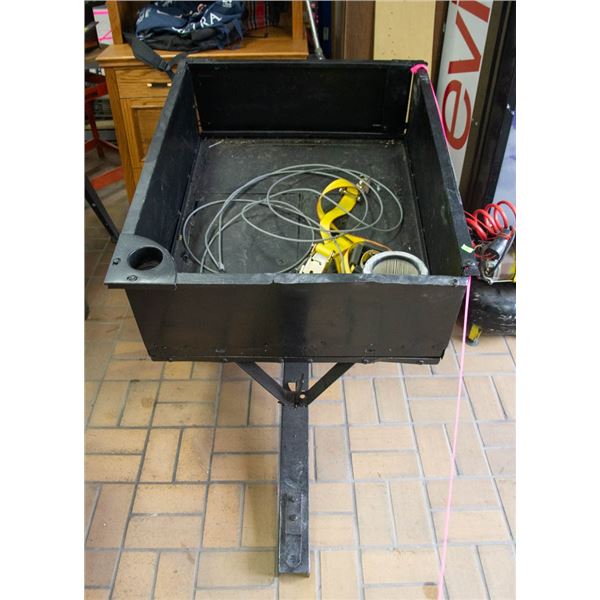 BLACK UTILITY TUB TRAILER