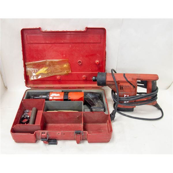 HILTI DX400 IN CASE & HILTI CORDED HAMMER DRILL