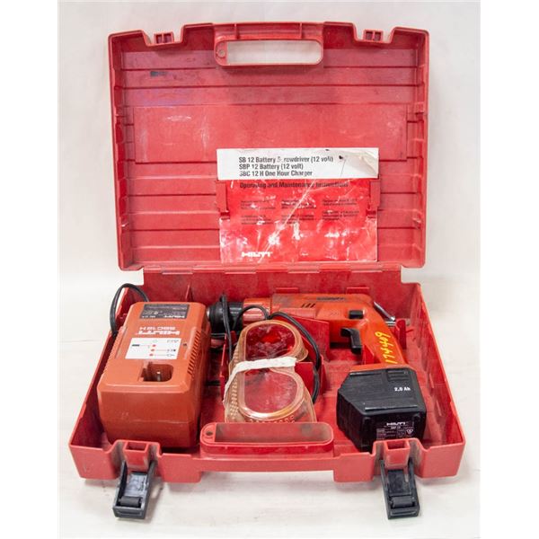 HILTI SBC12H CORDLESS SCREWDRIVER KIT