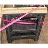 Image 1 : LOT OF 2 PASTIC COLLAPSEABLE SAW HORSES