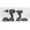 Image 1 : MAKITA 18VT 2PC DRILL SET W/ 4 BATTERIES *AS IS*
