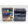 LOT OF 2 MISC ATV BATTERIES; NAPA EXT15 & MAGNA