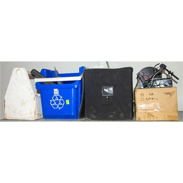 LOT OF ASSORTED HANDTOOLS AND NEW FIRE EXTINGUSHER