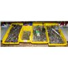 Image 1 : FOUR LARGE BINS OF ASSORTED HAND WRENCHES
