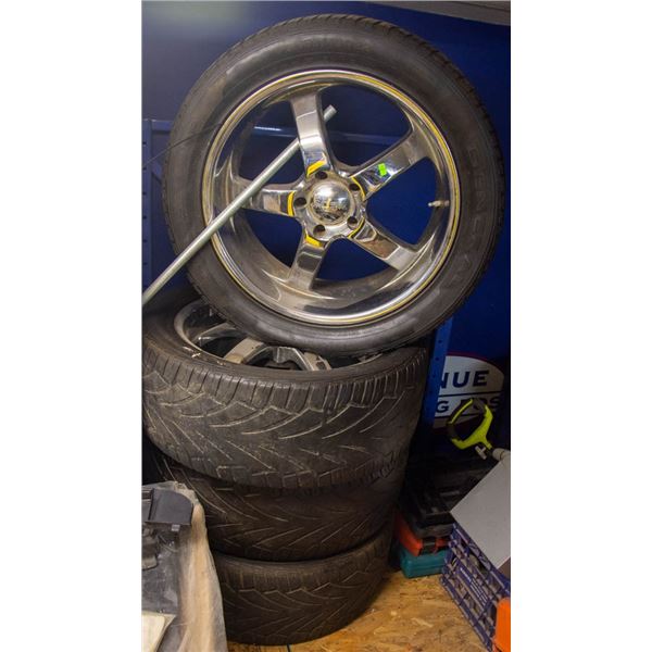 SET OF FOUR GENERAL 305/45R22 TIRES ON