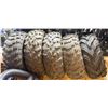 Image 1 : SET OF FIVE ASSORTED ATV TIRES