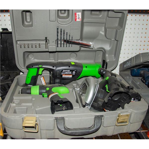 KAWASAKI 18V 4 PCS TOOL KIT NO CHARGER