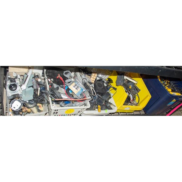 COMPLETE BOTTOM SHELF OF PALLET RACKING;