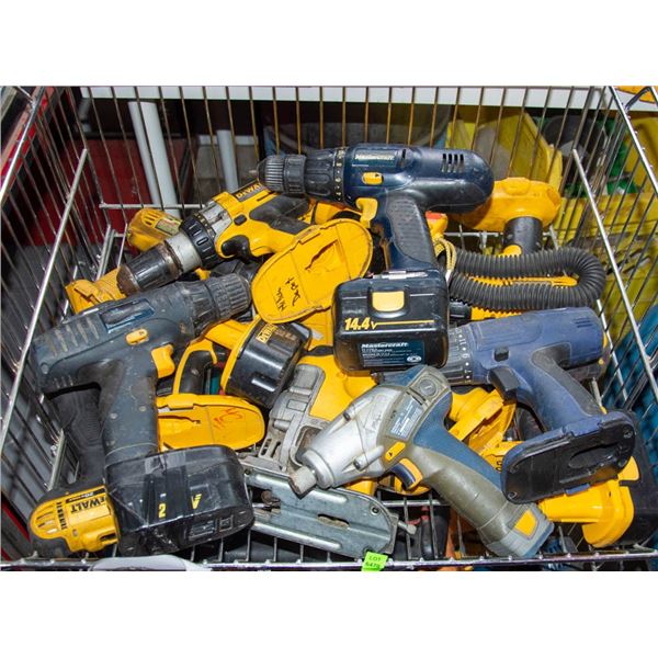 WIRE BIN OF ASSORTED DRILLS *AS IS*