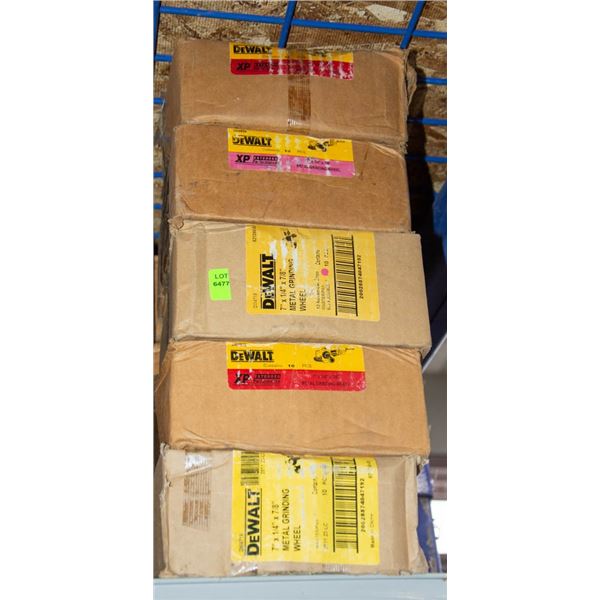 LOT OF FIVE - DEWALT 10 PACK METAL GRINDING