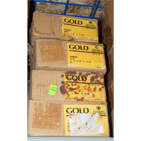 LOT OF FOUR - GOLD 10 PACK METAL GRINDING