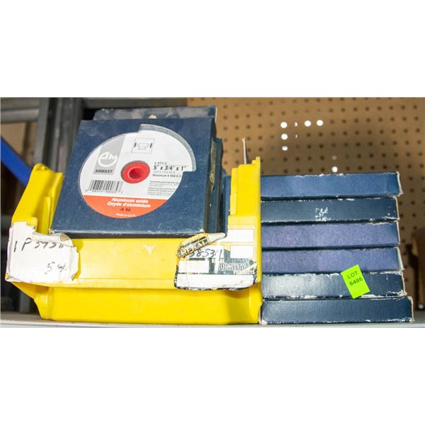 LARGE LOT OF ABMAST ALUMINUM OXIDE GRINDING