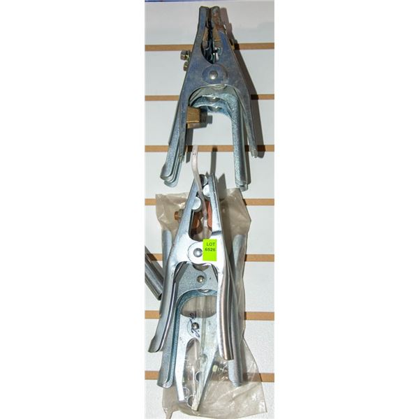 LOT OF ASSORTED WELDING GROUND CLAMPS