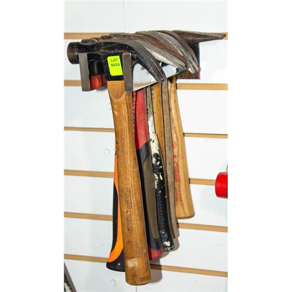 LOT OF SEVEN ASSORTED HAMMERS