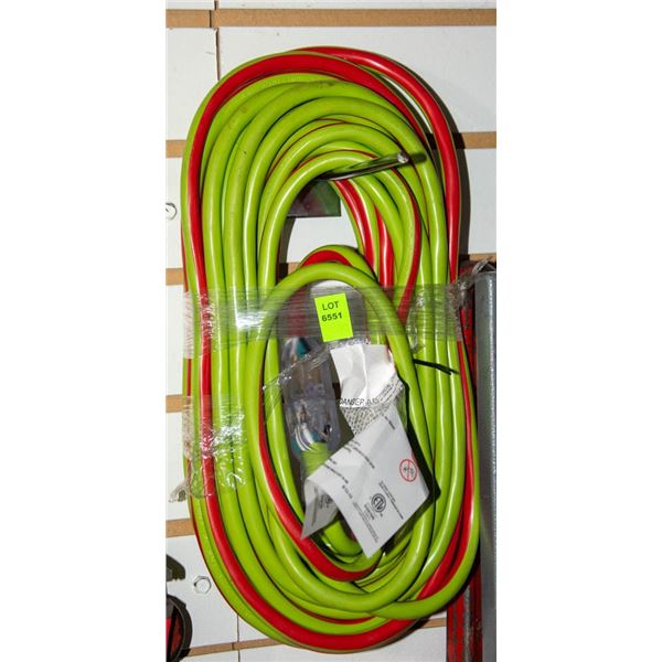 HEAVY DUTY RED AND GREEN EXTENSION CORD