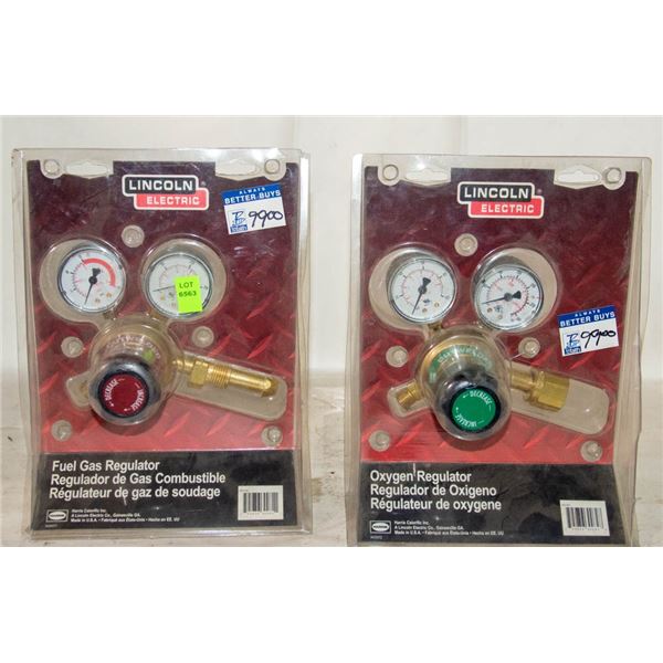 LOT OF TWO LINCON ELECTRIC AIR & FUEL GAS GUAGES