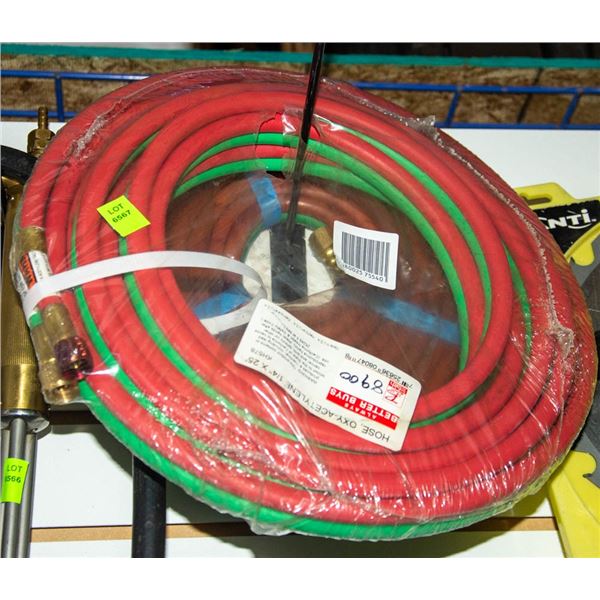 25FT 1/4" OXY ACETYLENE HOSE & MORE