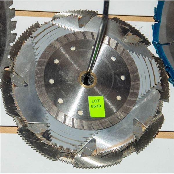 LOT OF MISC SAW BLADES
