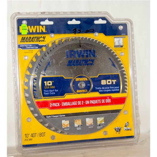 IRWIN 10" SAW BLADE SET