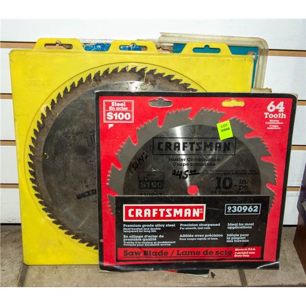 LOT OF ASSORTED SAW BLADES