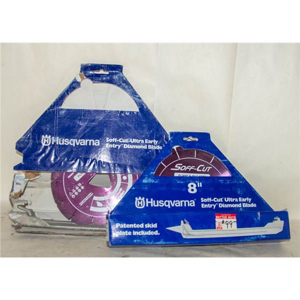 LOT OF TWO HUSQVARNA 8" SOFF-CUT ULTRA EARLY